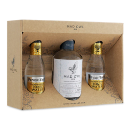Thornæs London Dry Giftpack: MAD OWL GIN - LONDON DRY, Fever tree Premium Indian Tonic, Card board