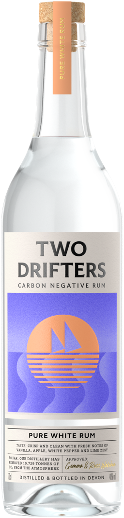 Two Drifters Pure White Rum 40.0% 0.7L, Spirits