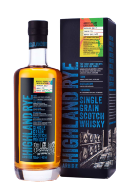 Arbikie Highland Rye Single Grain Scotch Whisky Cask Selection– Jamaican Rum, 5 Year Old 46.0% 0.7L, Spirits