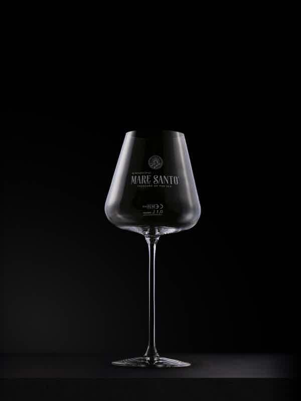 MARE SANTO SET OF 6 UNIQUE SPARKLING WINE GLASS
