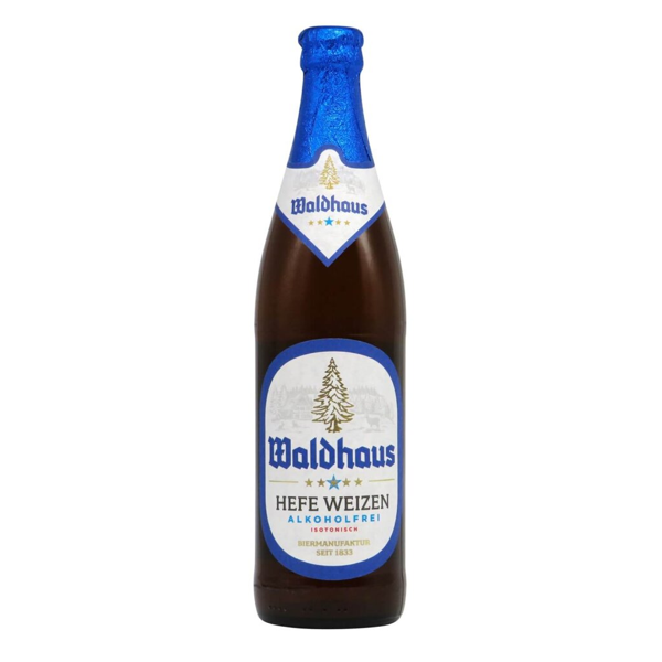 Waldhaus Hefe Weizen Alkoholfrei 0,5l 0.5% 0.5L, Beer