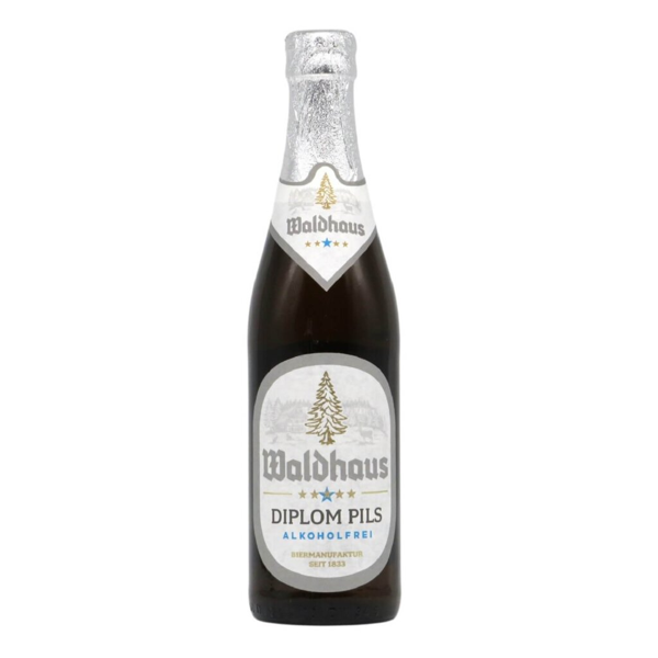 Waldhaus Diplom Pils Alkoholfrei 0,33l 0.5% 0.33L, Beer
