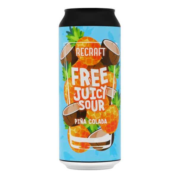 ReCraft FREE Juicy Sour Series: Piña Colada Non-Alcoholic Sour Ale 0,5l 0.5% 0.5L, Beer
