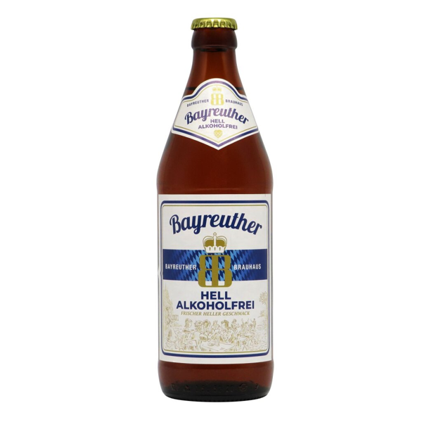 Bayreuther Hell Alkoholfrei 0,5l 0.5% 0.5L, Beer