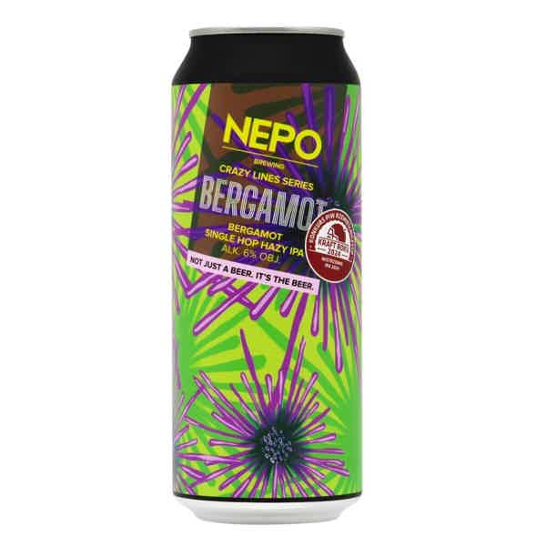 Nepomucen Crazy Lines Series - Bergamot Single Hop Hazy APA 0,5l 6.0% 0.5L, Beer