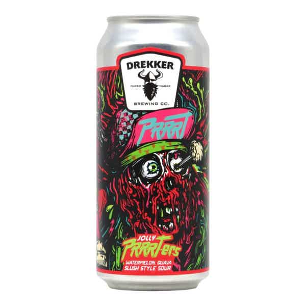 Drekker Jolly PRRRTers Watermelon Guava Bubble Gum Smoothie Pastry Sour 0,473l 6.5% 0.473L, Beer