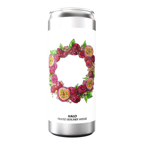 Brewski Halo Gluten-Free Fruited Berliner Weisse 0,33l 4.7% 0.33L, Beer