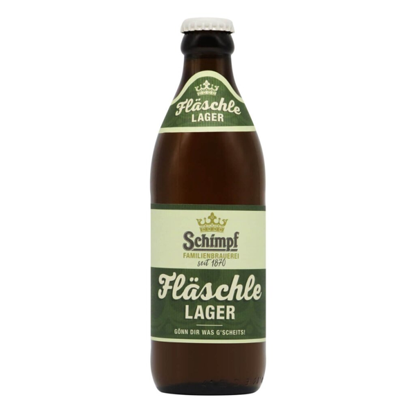 Schimpf Fläschle Lager 0,33l 5.0% 0.33L, Beer