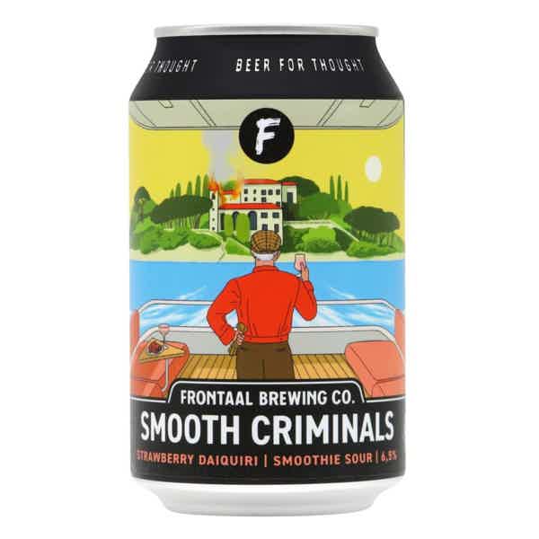 Frontaal Smooth Criminals: Strawberry Daiquiri Smoothie Pastry Sour 0,33l 6.5% 0.33L, Beer