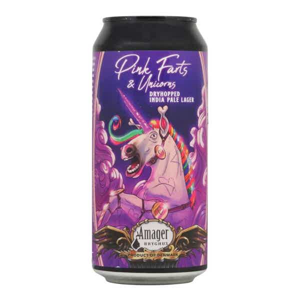 Amager Pink Farts & Unicorns DH India Pale Lager 0,44l 4.6% 0.44L, Beer