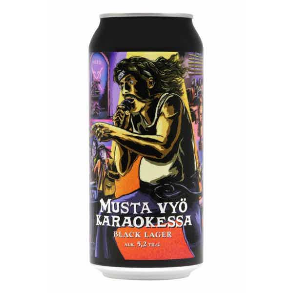 Panimoyhtiö Tuju Musta Vyö Karaokessa Black Lager 0,44l 5.2% 0.44L, Beer