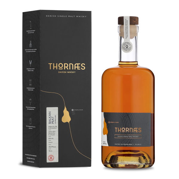 Thornæs Danish Whisky - Balkan Peat 48.8% 0.7L, Spirits
