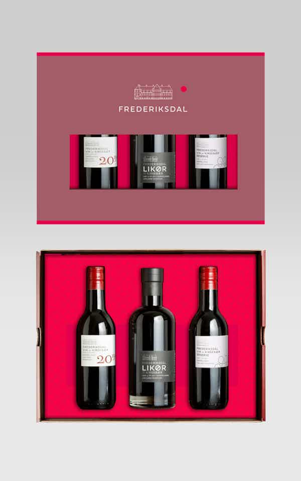 Frederiksdal Gift Box 3 Wines: Frederiksdal Reserve small, Frederiksdal Likør small, Frederiksdal Vintage small