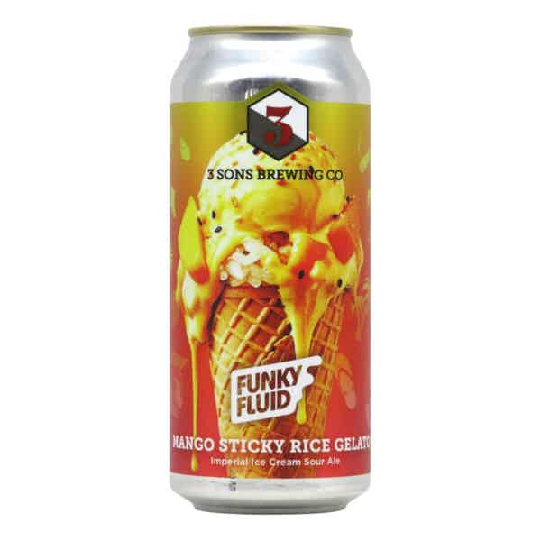 3 Sons/Funky Fluid Mango Stick Rice Gelato Smoothie Pastry Sour 0,473l 9.0% 0.473L, Beer