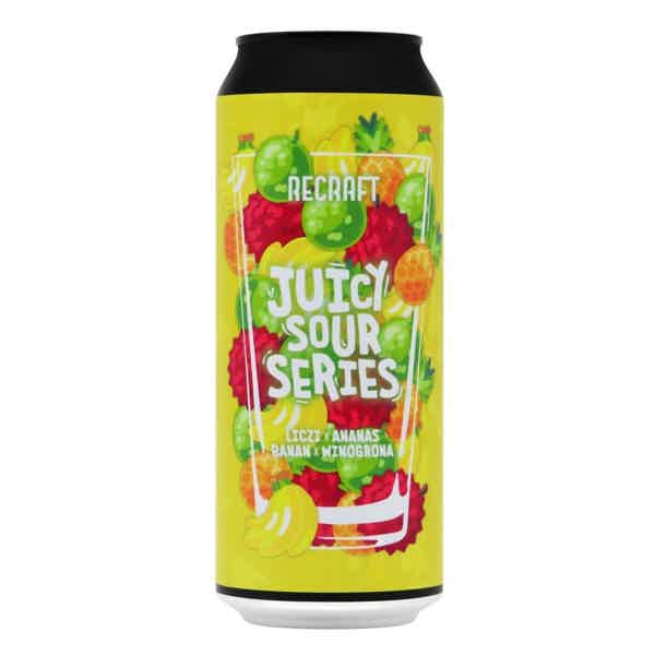 ReCraft Juicy Sour Series: Liczi & Ananas & Banan & Winogrona Fruit Sour Ale 0,5l 4.1% 0.5L, Beer
