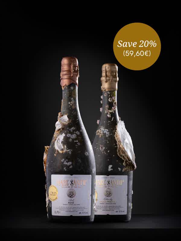 Mare Santo Sparkling wine Rosé & Cuvée Prestige Bundle: Mare Santo Sparkling wine Rosé, Mare Santo Sparkling wine Cuveé Prestige
