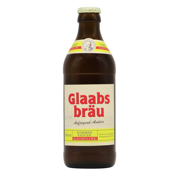 Glaabsbräu Sommerradler Alkoholfrei 0,33l 0.5% 0.33L, Beer