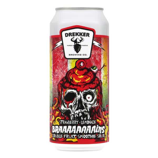 Drekker Braaaaaaaains: Strawberry Lemonade Smoothie Pastry Sour 0,473l 6.3% 0.473L, Beer