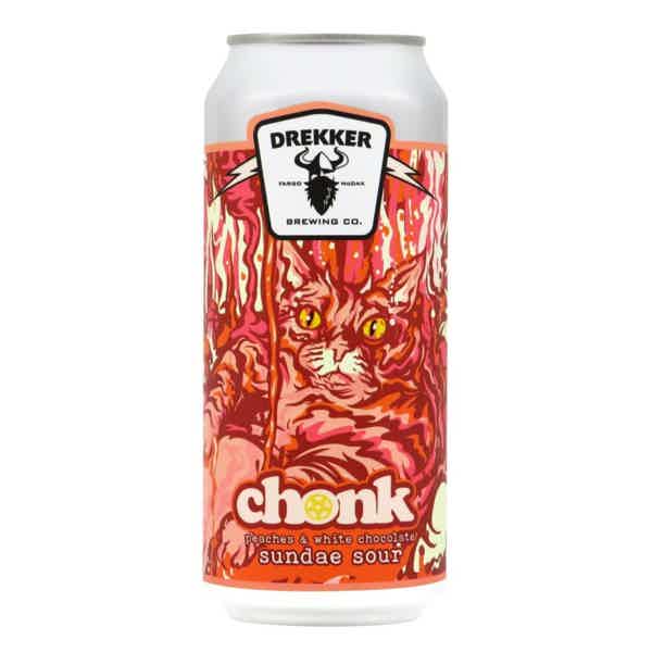 Drekker CHONK: White Chocolate & Peach Smoothie Pastry Sour 0,473l 6.4% 0.473L, Beer