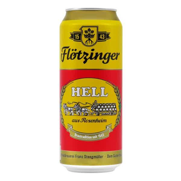 Flötzinger Hell Dose 0,5l 5.2% 0.5L, Beer