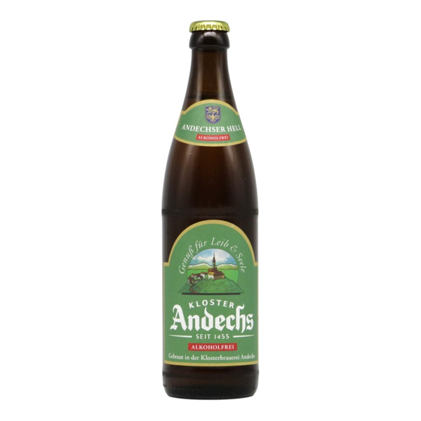 Kloster Andechs Hell Alkoholfrei 0,5l 0.5% 0.5L, Beer