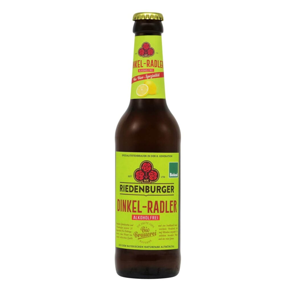 Riedenburger Dinkel Radler Alkoholfrei 0,33l 0.3% 0.33L, Beer