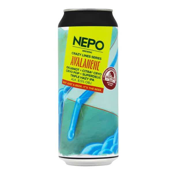 Nepomucen Crazy Lines Series - Avalanche Triple Hazy IPA 0,5l 8.5% 0.5L, Beer