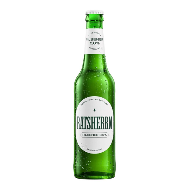 Ratsherrn Pilsener 0,0% alkoholfrei 0,33l 0.0% 0.33L, Beer