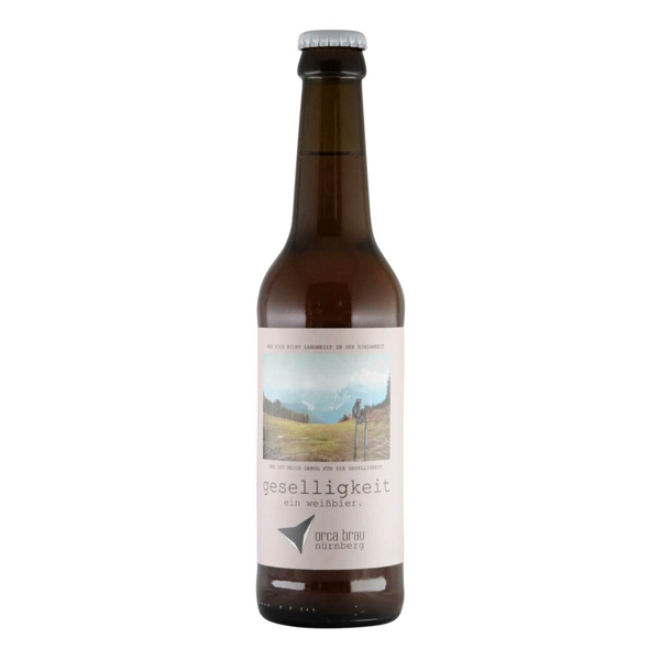 Orca Brau Geselligkeit. BIO Ein Weißbier 0,33l 5.4% 0.33L, Beer
