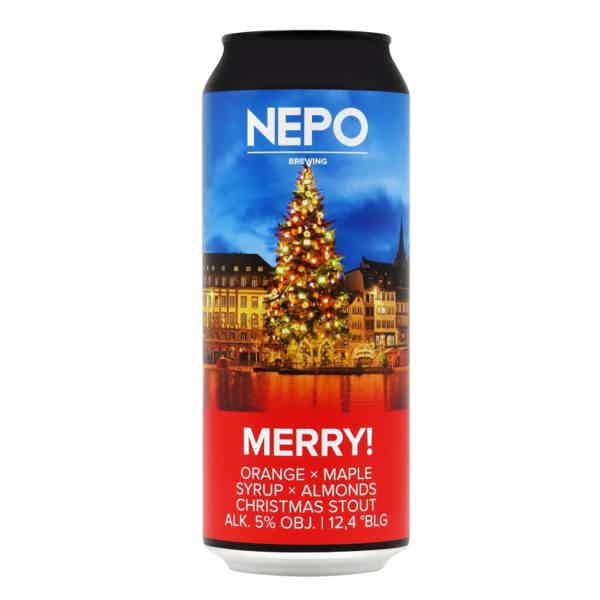 Nepomucen Merry Orange x Maple Syrup x Almonds Christmas Stout 0,5l 5.0% 0.5L, Beer
