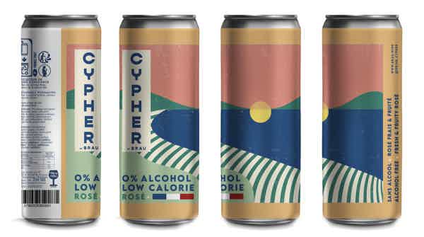 Cypher Rose Alcoholfree wine (can) 0.0% 0.25L, Non alcohol