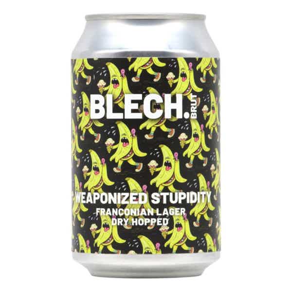 Blech.Brut Weaponized Stupidity Franconian DH Lager 0,33l 5.5% 0.33L, Beer