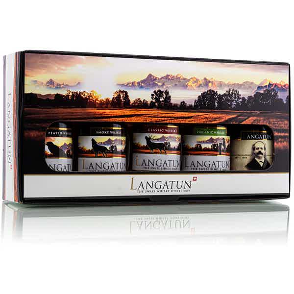 Giftset 5x 5cl Langatun Whisky 46.0% 0.25L, Spirits