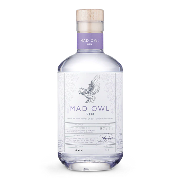 MAD OWL GIN - LAVENDER 50.0% 0.5L, Spirits