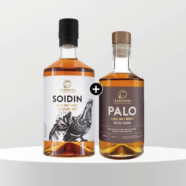 TEERENPELI SOIDIN & PALO BUNDLE: TEERENPELI SOIDIN 40 % 70 cl, TEERENPELI PALO 46 %, 50 cl