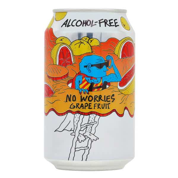 Lervig No Worries Grapefruit Alkoholfrei 0,33l 0.5% 0.33L, Beer