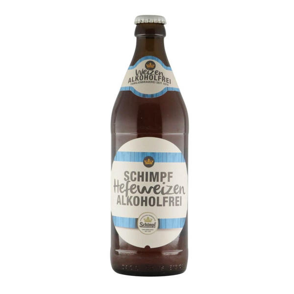 Schimpf Hefeweizen Alkoholfrei 0,5l 0.5% 0.5L, Beer