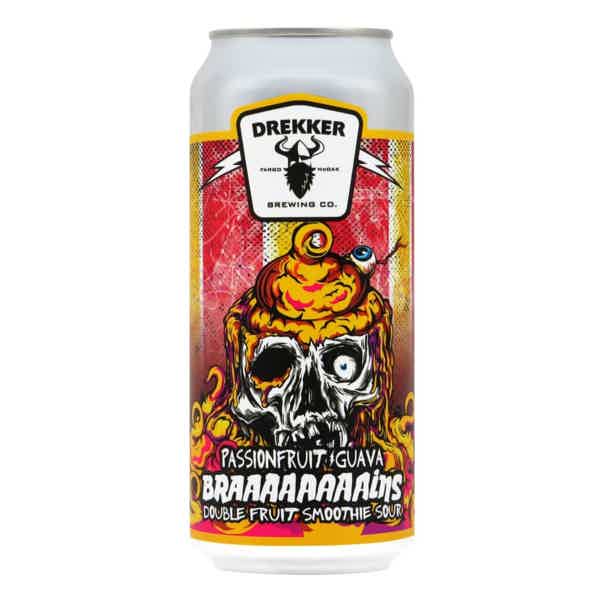 Drekker Braaaaaaaains: Passionfruit Guava Smoothie Pastry Sour 0,473l 6.4% 0.473L, Beer