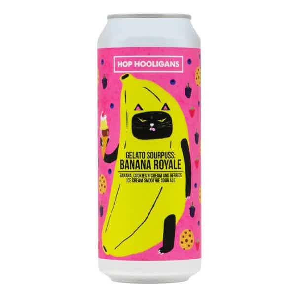 Hop Hooligans Gelato Sourpuss: Banana Royale Ice Cream Sour Ale 0,5l 6.0% 0.5L, Beer