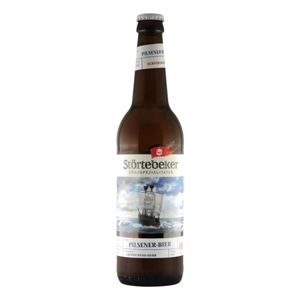 Störtebeker Pilsener-Bier 0,0% Alkoholfrei 0,5l 0.0% 0.5L, Beer