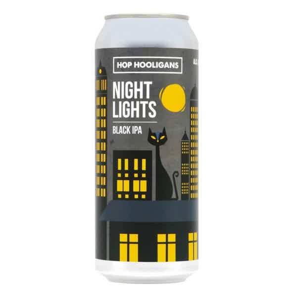Hop Hooligans Night Lights Black IPA 0,5l 6.5% 0.5L, Beer