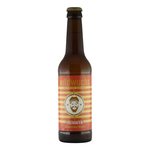 Wildwuchs Freihafen Alkoholfreies Weizen BIO 0,33l 0.4% 0.33L, Beer