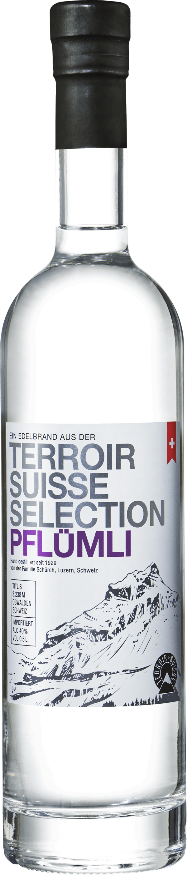 Terroir Suisse Selection Pflümli 40.0% 0.5L, Spirits