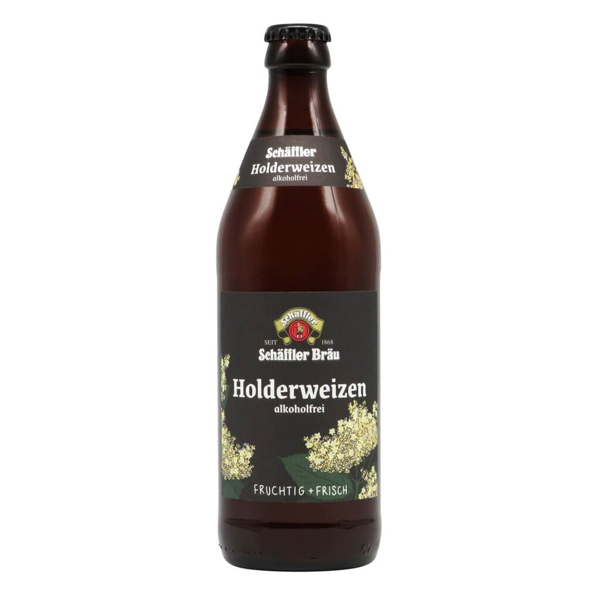 Schäffler Bräu Holderweisse Alkoholfrei 0,5l 0.2% 0.5L, Beer