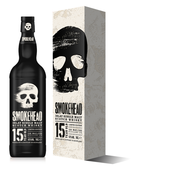 SMOKEHEAD SINGLE MALT - 15YO 43.0% 0.7L, Spirits