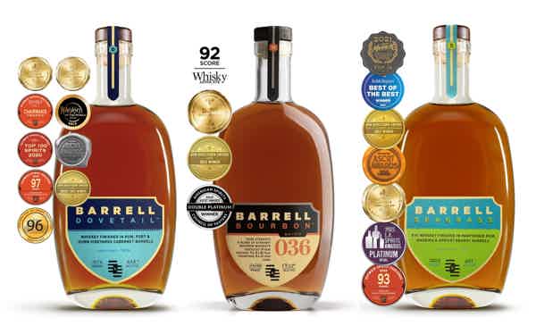 Barrel Craft Spirits Bundle #1: Barrell Dovetail, Barrell Seagrass, Barrell Bourbon - Batch 36