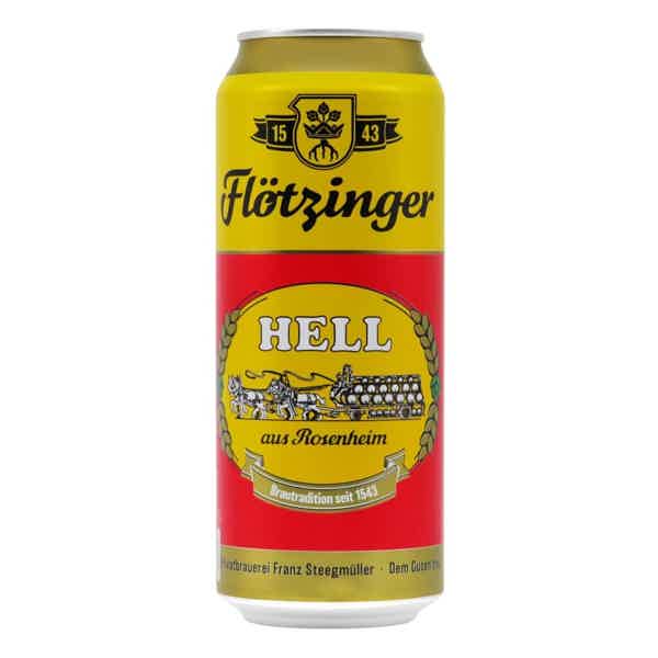 Flötzinger Hell Dose 0,5l 5.2% 0.5L, Beer