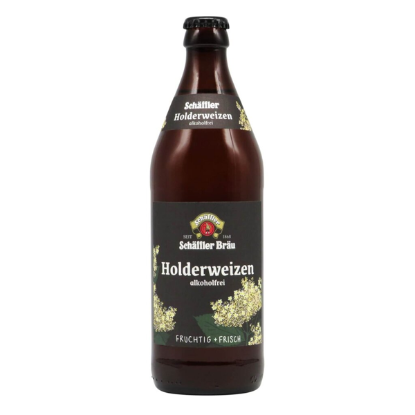 Schäffler Bräu Holderweisse Alkoholfrei 0,5l 0.2% 0.5L, Beer