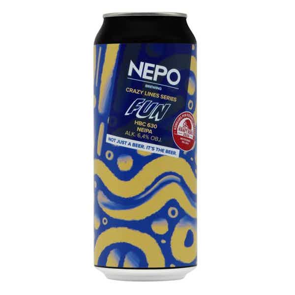 Nepomucen Crazy Lines Series: Fun NEIPA 0,5l 6.4% 0.5L, Beer