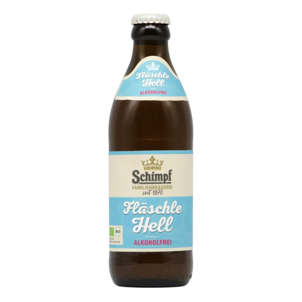 Schimpf Fläschle Hell Alkoholfrei 0,33l 0.3% 0.33L, Beer